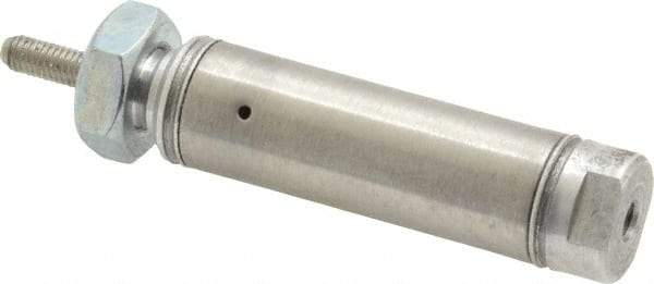 Norgren - 1/2" Stroke x 9/16" Bore Single Acting Air Cylinder - 10-32 Port, 10-32 Rod Thread - Benchmark Tooling