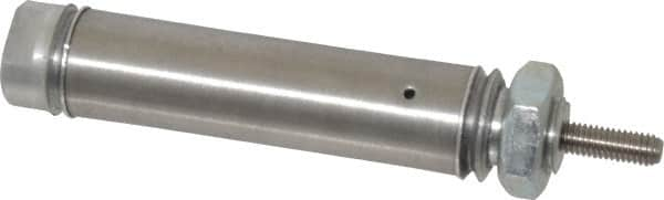 Norgren - 1" Stroke x 9/16" Bore Single Acting Air Cylinder - 10-32 Port, 10-32 Rod Thread - Benchmark Tooling