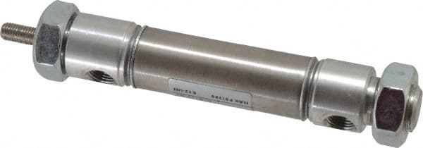 Norgren - 1" Stroke x 3/4" Bore Double Acting Air Cylinder - 1/8 Port, 1/4-28 Rod Thread - Benchmark Tooling