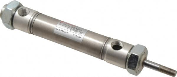 Norgren - 1-1/2" Stroke x 3/4" Bore Double Acting Air Cylinder - 1/8 Port, 1/4-28 Rod Thread - Benchmark Tooling