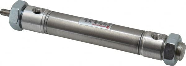 Norgren - 3" Stroke x 3/4" Bore Double Acting Air Cylinder - 1/8 Port, 1/4-28 Rod Thread - Benchmark Tooling