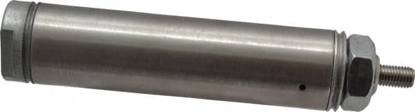 Norgren - 2" Stroke x 1-1/16" Bore Single Acting Air Cylinder - 1/8 Port, 5/16-24 Rod Thread - Benchmark Tooling