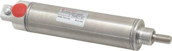 Norgren - 2" Stroke x 1-1/16" Bore Single Acting Air Cylinder - 1/8 Port, 5/16-24 Rod Thread - Benchmark Tooling