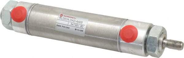 Norgren - 2" Stroke x 1-1/16" Bore Double Acting Air Cylinder - 1/8 Port, 5/16-24 Rod Thread - Benchmark Tooling