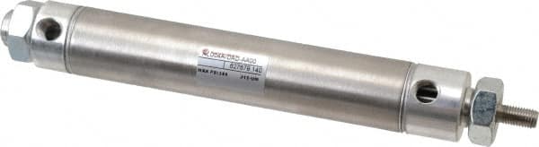 Norgren - 4" Stroke x 1-1/16" Bore Double Acting Air Cylinder - 1/8 Port, 5/16-24 Rod Thread - Benchmark Tooling