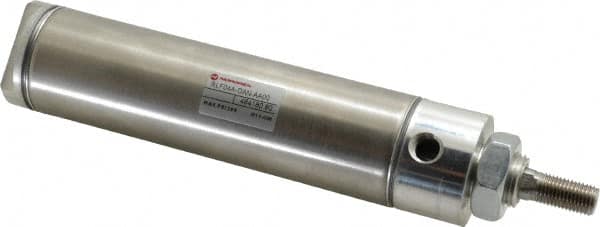 Norgren - 4" Stroke x 1-1/2" Bore Double Acting Air Cylinder - 1/8 Port, 7/16-20 Rod Thread - Benchmark Tooling