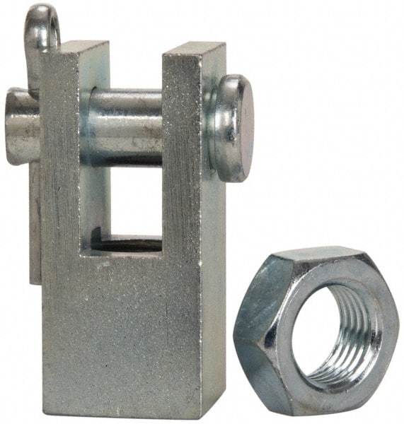Norgren - Air Cylinder Piston Rod Clevis - For 1-3/4, 2 & 2-1/2" Air Cylinders, Use with Norgren Nonrepairable Air Cylinders - Benchmark Tooling