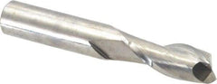Niagara Cutter - 7/16", 1" LOC, 7/16" Shank Diam, 2-3/4" OAL, 2 Flute, Solid Carbide Square End Mill - Single End, Uncoated, Spiral Flute, 30° Helix, Centercutting, Right Hand Cut, Right Hand Flute, Series C230 - Benchmark Tooling