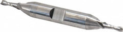Niagara Cutter - 1/8", 3/8" LOC, 3/8" Shank Diam, 3-1/16" OAL, 2 Flute, Solid Carbide Square End Mill - Double End, Uncoated, Spiral Flute, 30° Helix, Centercutting, Right Hand Cut, Right Hand Flute, Series CD230 - Benchmark Tooling