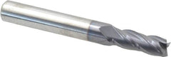 Niagara Cutter - 9/32", 3/4" LOC, 5/16" Shank Diam, 2-1/2" OAL, 4 Flute, Solid Carbide Square End Mill - Single End, TiAlN Finish, Spiral Flute, 30° Helix, Centercutting, Right Hand Cut, Right Hand Flute, Series C430 - Benchmark Tooling