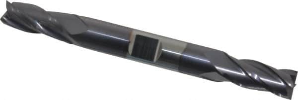 Niagara Cutter - 11/32", 3/4" LOC, 3/8" Shank Diam, 3-1/2" OAL, 4 Flute, Solid Carbide Square End Mill - Double End, TiAlN Finish, Spiral Flute, 30° Helix, Centercutting, Right Hand Cut, Right Hand Flute, Series CD430 - Benchmark Tooling