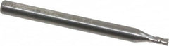 Niagara Cutter - 1/16", 1/8" LOC, 1/8" Shank Diam, 1-1/2" OAL, 4 Flute, Solid Carbide Square End Mill - Single End, Uncoated, Spiral Flute, 30° Helix, Centercutting, Right Hand Cut, Right Hand Flute, Series C430 - Benchmark Tooling
