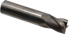 Niagara Cutter - 5/8", 3/4" LOC, 5/8" Shank Diam, 3" OAL, 4 Flute, Solid Carbide Square End Mill - Single End, Uncoated, Spiral Flute, 30° Helix, Centercutting, Right Hand Cut, Right Hand Flute, Series C430 - Benchmark Tooling