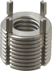 Recoil - 1/2-13 Internal, 7/8-14 External, 43/64" Insert Length, Extra Heavy Duty Keylocking Thread Inserts - Stainless Steel, Passivated Finish, Grade 303 - Benchmark Tooling