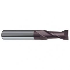 13mm Dia. x 83mm Overall Length 2-Flute Square End Solid Carbide SE End Mill-Round Shank-Center Cut-Firex - Benchmark Tooling