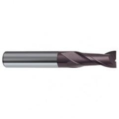 13mm Dia. x 83mm Overall Length 2-Flute Square End Solid Carbide SE End Mill-Round Shank-Center Cut-Firex - Benchmark Tooling