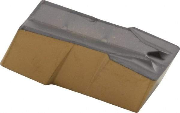 Iscar - 635050GIF Grade IC808, 6.35mm Cutting Width Carbide Grooving Insert - 13mm Max Depth of Cut, Neutral, 0.51mm Corner Radius, TiN/TiAlN Finish - Benchmark Tooling