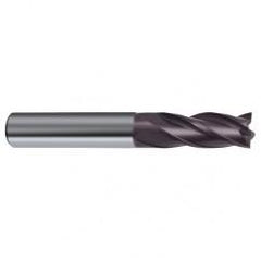 10mm Dia. x 72mm Overall Length 4-Flute Square End Solid Carbide SE End Mill-Round Shank-Center Cut-Firex - Benchmark Tooling