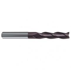 6mm Dia. x 75mm Overall Length 3-Flute Square End Solid Carbide SE End Mill-Round Shank-Center Cut-Firex - Benchmark Tooling
