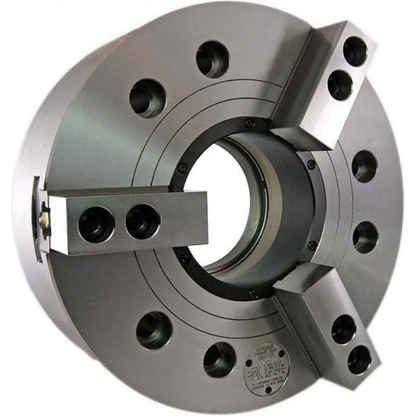 Kitagawa - Power Lathe Chucks Chuck Diameter (Decimal Inch): 18.0000 Number of Jaws: 3 - Benchmark Tooling