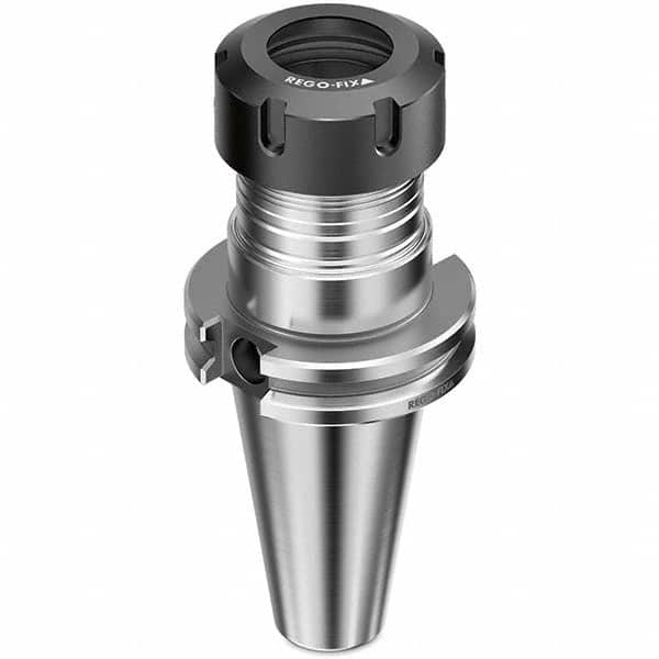 Collet Chuck: 1 to 16 mm Capacity, ER Collet, Taper Shank 4″ Projection, 0.0001″ TIR, Balanced to 25,000 RPM, Through Coolant