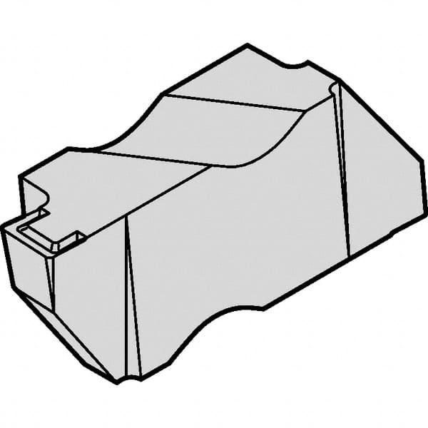 Kennametal - 2M140NG K Grade KCU10, 1.4mm Cutting Width Carbide Grooving Insert - 1.27mm Max Depth of Cut, Left Hand, 0.09mm Corner Radius, AlTiN Finish - Benchmark Tooling