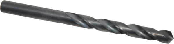 Chicago-Latrobe - 8.5mm 118° High Speed Steel Jobber Drill - Oxide Finish, Right Hand Cut, Spiral Flute, Straight Shank, 117mm OAL, Standard Point - Benchmark Tooling