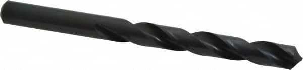 Chicago-Latrobe - 10.5mm 118° High Speed Steel Jobber Drill - Oxide Finish, Right Hand Cut, Spiral Flute, Straight Shank, 133mm OAL, Standard Point - Benchmark Tooling