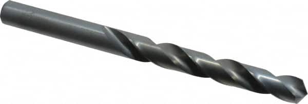 Chicago-Latrobe - 11.2mm 118° High Speed Steel Jobber Drill - Oxide Finish, Right Hand Cut, Spiral Flute, Straight Shank, 142mm OAL, Standard Point - Benchmark Tooling