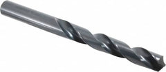 Chicago-Latrobe - 17.5mm 118° High Speed Steel Jobber Drill - Oxide Finish, Right Hand Cut, Spiral Flute, Straight Shank, 191mm OAL, Standard Point - Benchmark Tooling