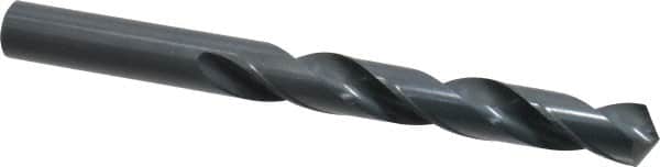 Chicago-Latrobe - 17.24914mm 118° High Speed Steel Jobber Drill - Oxide Finish, Right Hand Cut, Spiral Flute, Straight Shank, 184mm OAL, Standard Point - Benchmark Tooling