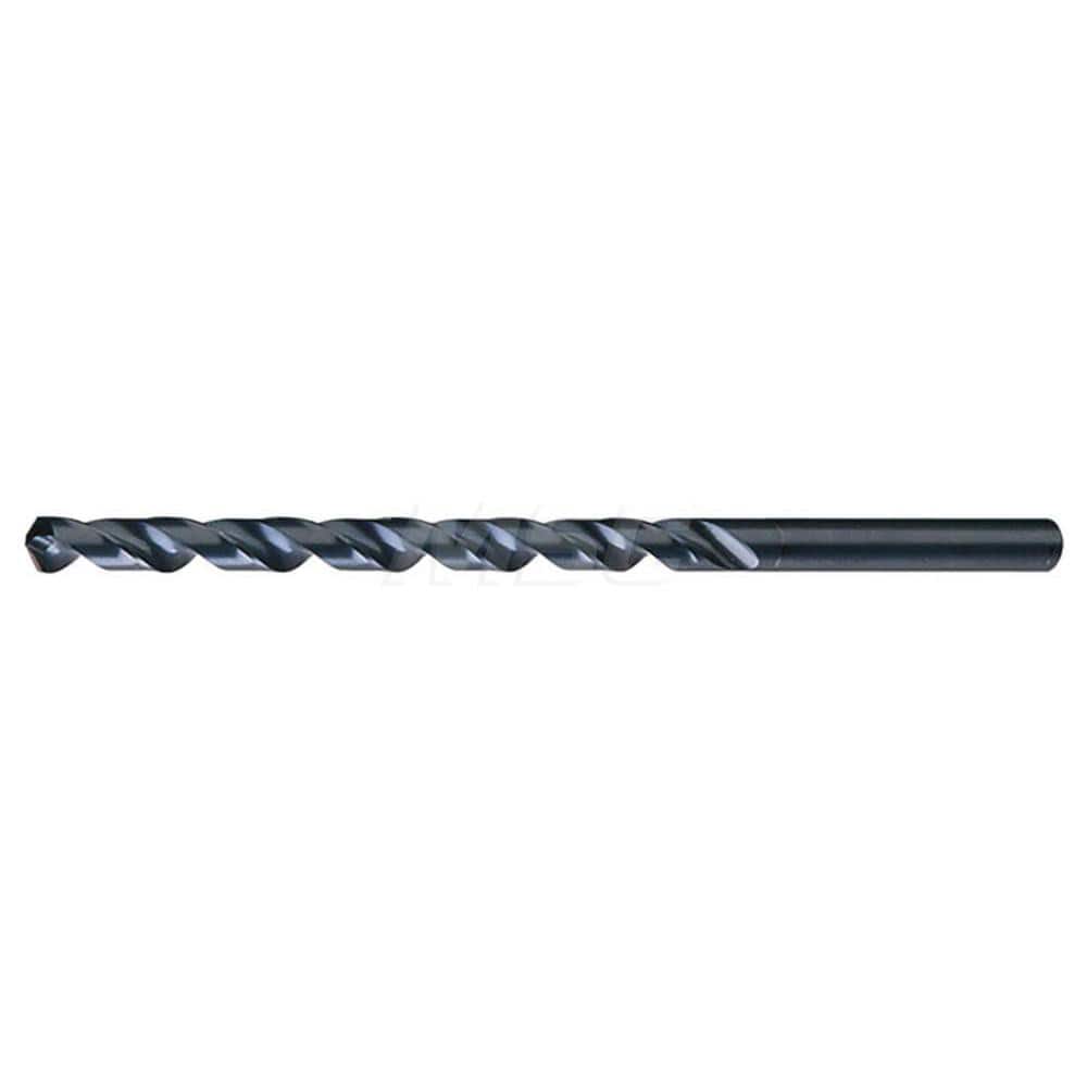 Extra Length Drill Bit: 0.2031″ Dia, 118 °, High Speed Steel Oxide Finish, 10″ OAL, Spiral Flute, Straight-Cylindrical Shank, Series 120X
