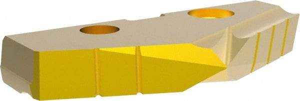 Allied Machine and Engineering - 45.5mm Diam x 1/4" Thick, Seat Code 3, 132° Included Angle Spade Drill Insert - TiN Coated, Cobalt, Grade Super Cobalt, Series GEN2 T-A - Benchmark Tooling