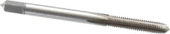 Made in USA - M4x0.70 Metric Coarse 4 Flute Bright Finish High Speed Steel Straight Flute Standard Hand Tap - Plug, Right Hand Thread, 2-1/8" OAL, 3/4" Thread Length, H11 Limit, 0.005" Oversize - Exact Industrial Supply