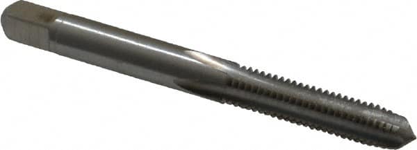 Made in USA - M6x1.00 Metric Coarse 4 Flute Bright Finish High Speed Steel Straight Flute Standard Hand Tap - Plug, Right Hand Thread, 2-1/2" OAL, 1" Thread Length, H11 Limit, 0.005" Oversize - Exact Industrial Supply