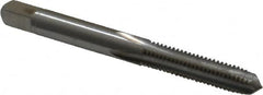 Made in USA - M6x1.00 Metric Coarse 4 Flute Bright Finish High Speed Steel Straight Flute Standard Hand Tap - Plug, Right Hand Thread, 2-1/2" OAL, 1" Thread Length, H11 Limit, 0.005" Oversize - Exact Industrial Supply