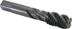 Kennametal - 3/4-10 UNC 4 Flute Bottoming Spiral Flute Tap - Vanadium High Speed Steel, Oxide Finish, 4-1/4" OAL, Right Hand Flute, Right Hand Thread, H3 - Benchmark Tooling
