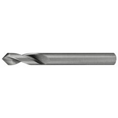 Walter-Titex - 1/4" Body Diam, 90°, 70mm OAL, Solid Carbide Spotting Drill - Benchmark Tooling