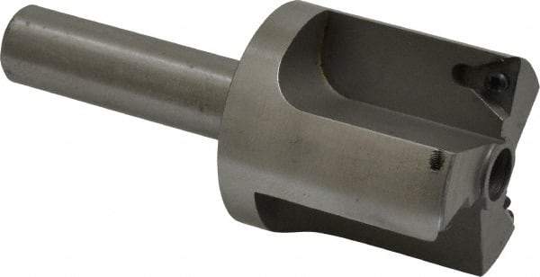 Everede Tool - 1-7/16 Inch Diameter, Interchangeable Pilot, Straight 1/2 Inch Shank Diameter, 3 Insert, Indexable Counterbore - 3.2 Inch Overall Length, TPGH 215 Insert, 5/16 Inch Pilot Hole Diameter Compatibility - Benchmark Tooling
