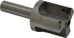 Everede Tool - 1-7/16 Inch Diameter, Interchangeable Pilot, Straight 1/2 Inch Shank Diameter, 3 Insert, Indexable Counterbore - 3.2 Inch Overall Length, TPGH 215 Insert, 5/16 Inch Pilot Hole Diameter Compatibility - Benchmark Tooling
