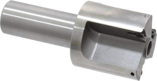 Everede Tool - 1-1/2 Inch Diameter, Interchangeable Pilot, Straight 3/4 Inch Shank Diameter, 3 Insert, Indexable Counterbore - 3.2 Inch Overall Length, TPGH 215 Insert, 5/16 Inch Pilot Hole Diameter Compatibility - Benchmark Tooling