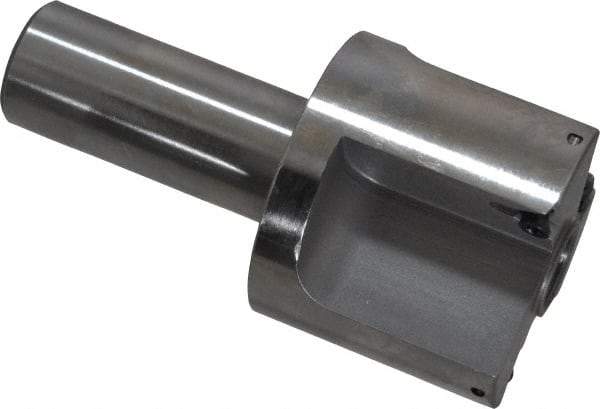 Everede Tool - 1-3/4 Inch Diameter, Interchangeable Pilot, Straight 3/4 Inch Shank Diameter, 3 Insert, Indexable Counterbore - 3.2 Inch Overall Length, TPGH 215 Insert, 7/16 Inch Pilot Hole Diameter Compatibility - Benchmark Tooling