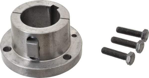 Browning - 1-11/16" Bore, 3/8" Wide Keyway, 3/16" Deep Keyway, B Sprocket Bushing - 2.557 to 2-5/8" Outside Diam, For Use with B5V Sheaves - Benchmark Tooling