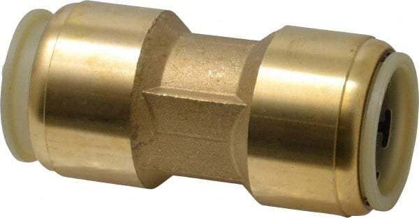 Watts - 1" Outside Diam, Brass Push-to-Connect Tube Union - Tube to Tube Connection, EPDM O-Ring - Benchmark Tooling