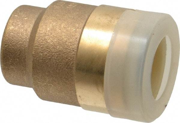 Watts - 1/2" Outside Diam, Brass Push-to-Connect Tube End Stop - Tube to Tube Connection, EPDM O-Ring - Benchmark Tooling