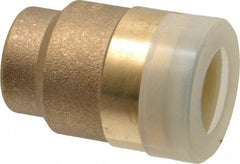 Watts - 1/2" Outside Diam, Brass Push-to-Connect Tube End Stop - Tube to Tube Connection, EPDM O-Ring - Benchmark Tooling