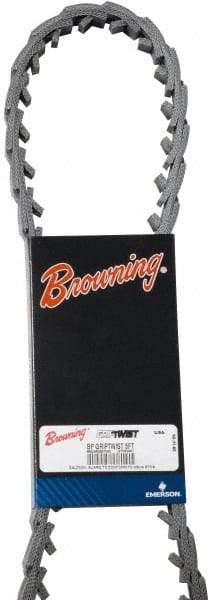 Browning - Section 3L, 3/8" Wide, 1,200" Outside Length, Adjustable Replacement Belt - Urethane, Griptwist, No. 3LP - Benchmark Tooling