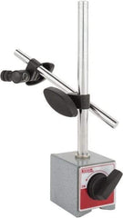 SPI - 175 Lb Magnetic Force, Indicator Positioner & Holder with Base - Post & Rod, Rectangular Base, 2-1/8" Base Height, 2-1/4" Base Length, 2" Base Width - Benchmark Tooling