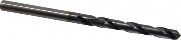 OSG - 15/64" 130° Powdered Metal Jobber Drill - V Finish, Right Hand Cut, Spiral Flute, Straight Shank, 101mm OAL, Standard Point - Benchmark Tooling