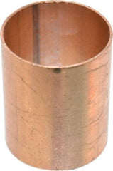 Mueller Industries - 2" Wrot Copper Pipe Coupling without Stop - C x C, Solder Joint - Benchmark Tooling